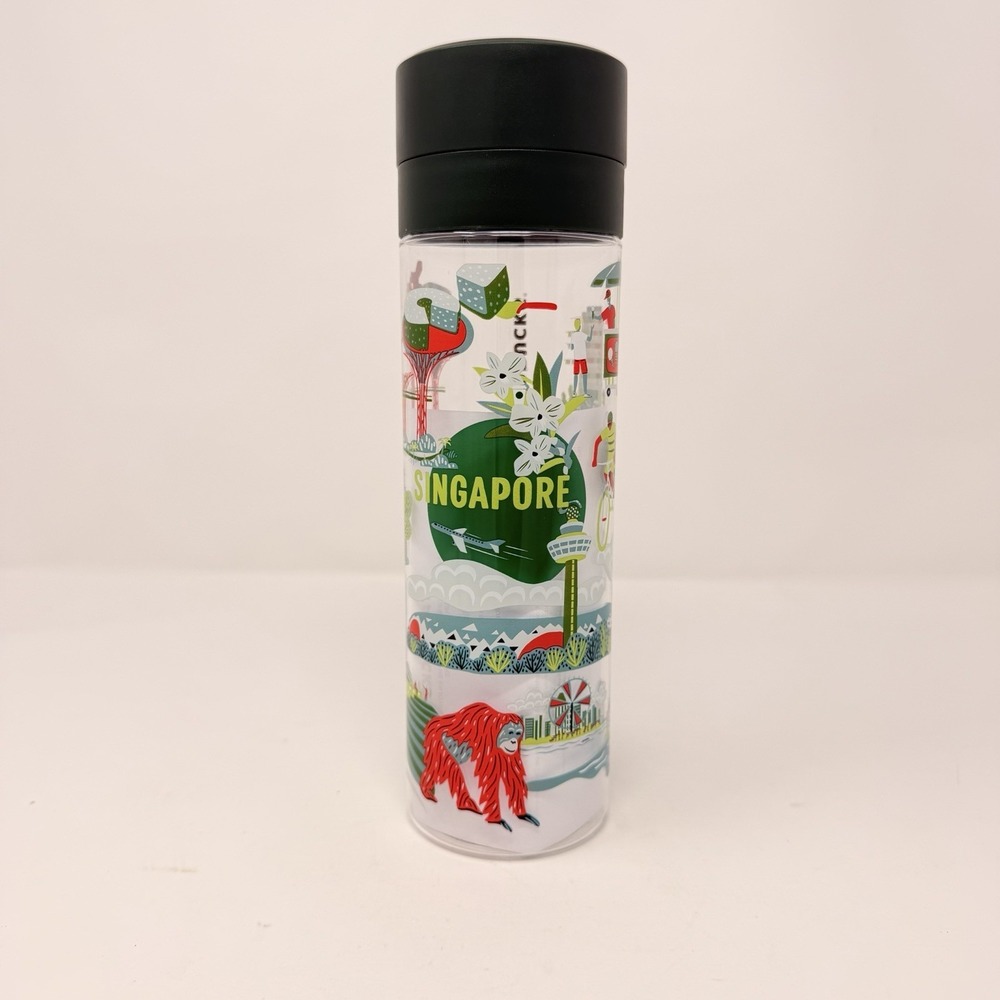 Starbucks Singapore Discovery Series 20oz Water Bottle Orangutan NEW Exclusive - Picture 2 of 8